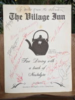 1979 The Village Inn Restaurant Ulm Montana Vintage Menu