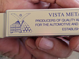 Vintage Aluminum Block Paperweight Vista Metals Corp Aerospace Ingot & Billet