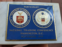 1979 National Training Washington DC Paperweight National Defense Dept. Commerce