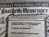 1927 B'nai B'rith Messenger Western American Jewish Newsletter Los Angeles Calif