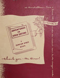 1948 Stone's Restaurant Marshalltown Iowa Duncan Hines Cover Vintage Menu