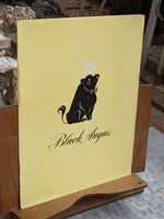 1947 Black Angus Restaurant Vintage Signed Menu Mystery Location Bull Cover