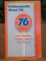 1975 Menu 76 Gas Station Auto Truck Stop Restaurant Clayton Indianapolis West 70