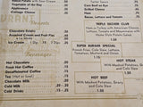 1970 The Lamb's Inn Restaurant Lake City Tennessee Vintage Menu Interstate 75