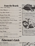 1970's Vintage Mini Menu Harvest Hill Restaurant Orient Ohio