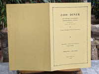 1960's Twenty Four Hundred 2400 Diner Restaurant Fredericksburg Virginia Menu