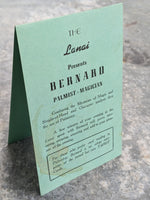 1950's The Lanai San Mateo California Bernard Magician Palmist Tarot Table Card