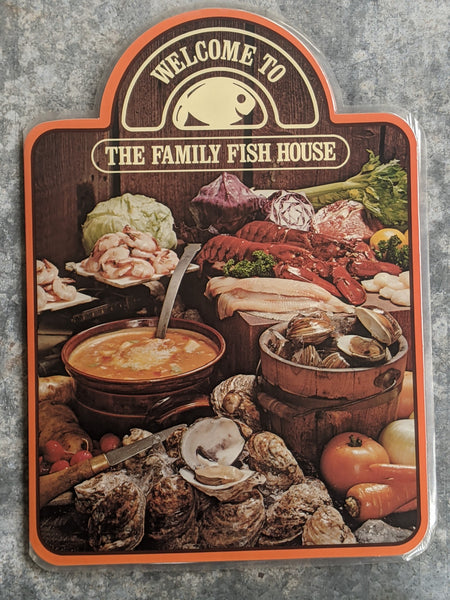 1960's 1970's The Family Fish House Restaurant Virginia Maryland Tennessee Menu