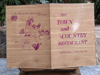 1970's The Town & Country Restaurant Cedar City Utah Vintage Menu