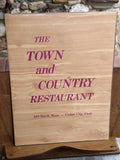 1970's The Town & Country Restaurant Cedar City Utah Vintage Menu