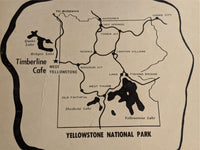 1960's Timberline Cafe Restaurant West Yellowstone Montana Vintage Menu