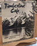 1960's Timberline Cafe Restaurant West Yellowstone Montana Vintage Menu