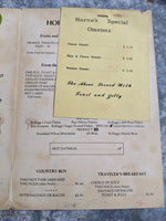 1975 Horne's Restaurant Vintage Breakfast Menu