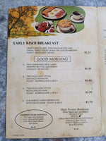 1975 Horne's Restaurant Vintage Breakfast Menu