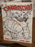 1974 Charlie's Chili Restaurant Costa Mesa California Menu Jac Tabor Art