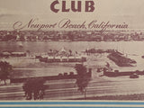 1940's 1950's Invite Brochure Balboa Bay Club Resort Newport Beach California
