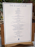 1988 The Jockey Club Ritz Carlton Hotel New York Vintage Menu