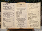 1960s Cafe Del Rey Moro Balboa Park San Diego California Vintage Restaurant Menu