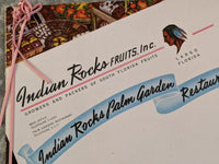 1955 Indian Rocks Palm Garden Restaurant Menu & Fruit Baskets Largo Florida