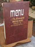 Mozart House Inn & Restaurant Vintage Menu Mystery Location