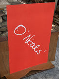 O'Neals Baloon New York City's First Saloon Vintage Menu New Ginger Man Catering