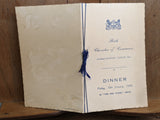 1930 Bath Chamber Of Commerce England Dinner Menu & Toast List At The Red House