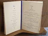 1930 Bath Chamber Of Commerce England Dinner Menu & Toast List At The Red House