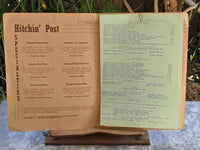 1946 The Hitchin' Post Restaurant Menu Austin Texas WW2 War Rationing Statement