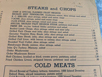 1940's Miller's Grill Restaurant Vintage Menu Corpus Christi Texas Sailing Cover