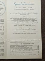 1949 Worth Hotel Vintage Restaurant Menu Fort Worth Texas