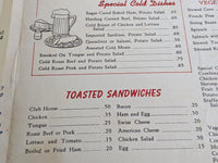 1946 The Nixon Cafe Restaurant Vintage Menu Corpus Christi Texas