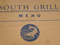 1940's South Grill Restaurant Vintage Menu Port Aransas Texas