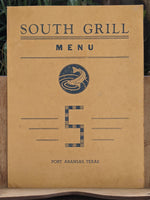 1940's South Grill Restaurant Vintage Menu Port Aransas Texas