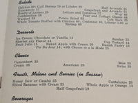 1946 The Menger Hotel Vintage Lunch Menu San Antonio Texas EPCA War Ration Menu