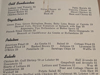 1946 The Menger Hotel Vintage Lunch Menu San Antonio Texas EPCA War Ration Menu