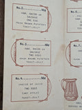 1949 Clark's Cafe Restaurant Vintage Breakfast Menu Luling Texas