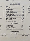 1949 Carson's Restaurant Menu Lot Breakfast Lunch Dinner San Marcos Texas