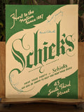 1950 Schiek's Cafe Since 1887 Minneapolis Minnesota Menu Singing Sextette