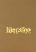 1972 Kings Inn Vintage Menu Shamrock Texas