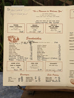 1960's Tonopah Joe's & Alice's Truck Stop Restaurant Menu Tonopah Arizona