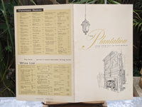 1969 The Plantation Restaurant Large Vintage Menu Moline Illinois