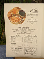 1960's Boss Hotels Restaurant Breakfast Menu Iowa