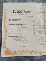 1967 Menu The Lorelei At The Cloud Room Old World Restaurant Des Moines Iowa