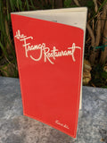1980's Menu The Frango Restaurant Frederick & Nelson Frango Chocolates Dessert