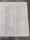 1960's Menu Yet Wah Mandarin Chinese Restaurant San Francisco California