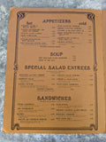 1981 Menu Yankee Whaler Inn Restaurant Mystery Location