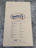 1983 Menu American Pie Pizza Restaurant Iowa Chain