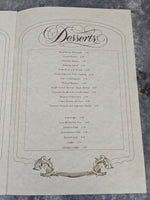 1980's Menu Sazerac Restaurant Fairmont Hotel New Orleans Louisiana