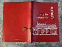 Temple Gardens Chinese Mandarin Restaurant Vintage Menu Mystery Location