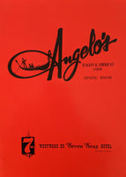 1969 Angelo's Italian American Restaurant Westward Ho Seven Seas Hotel San Diego